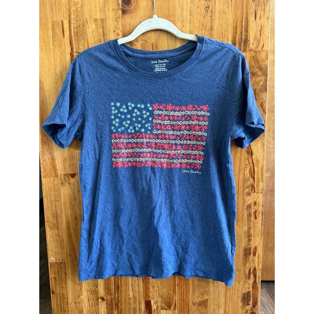 Vera Bradley Flag Prairie Floral T-Shirt Sz. Small